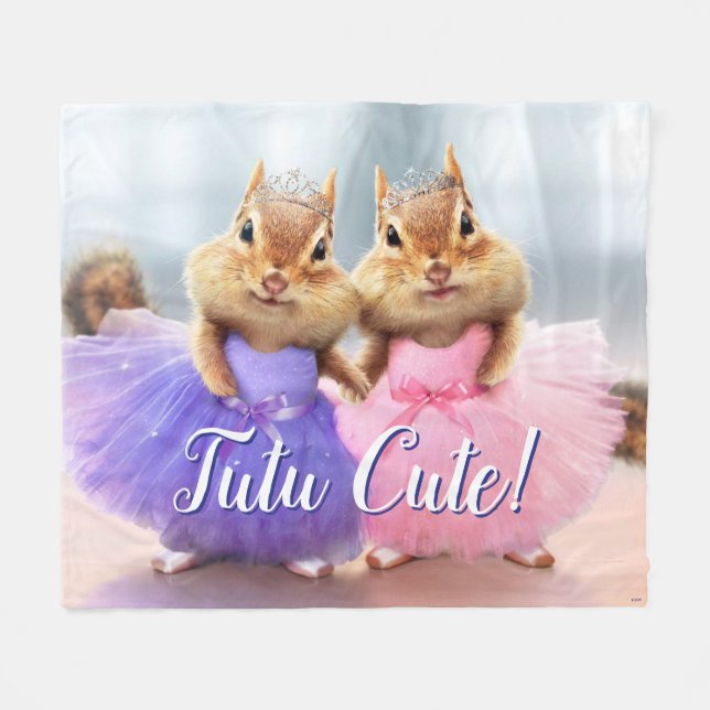Chipmunk Ballerina Duo Fleecedecke (Vorderseite (Horizontal))
