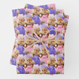 Chipmunk Ballerina Duo Geschenkpapier Set