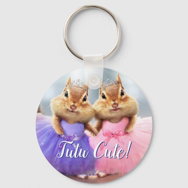 Chipmunk Ballerina Duo Schlüsselanhänger (Vorderseite)