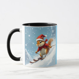 Chipmunk bombardiert einen Berg Tasse