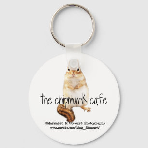 Chipmunk-Café-Logo-Schlüsselanhänger Schlüsselanhänger