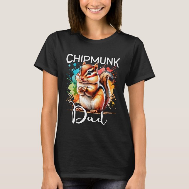 Chipmunk Dad Chipmunk T-Shirt (Vorderseite)