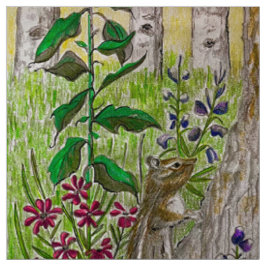 Chipmunk Forest Stoff
