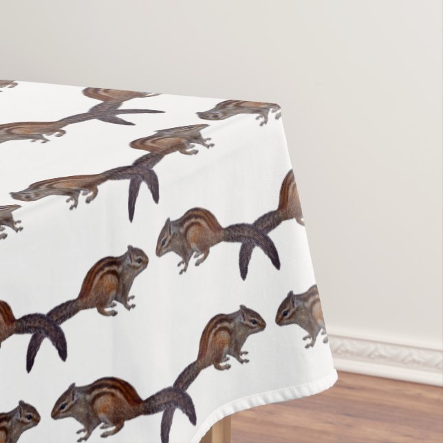 Chipmunk Frenzy Tablecloth (Farbe auswählen) Tischdecke (Beispiel)