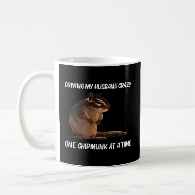 Chipmunk für Mama-Eichhörnchen-Whispernrodent Kaffeetasse (Links)