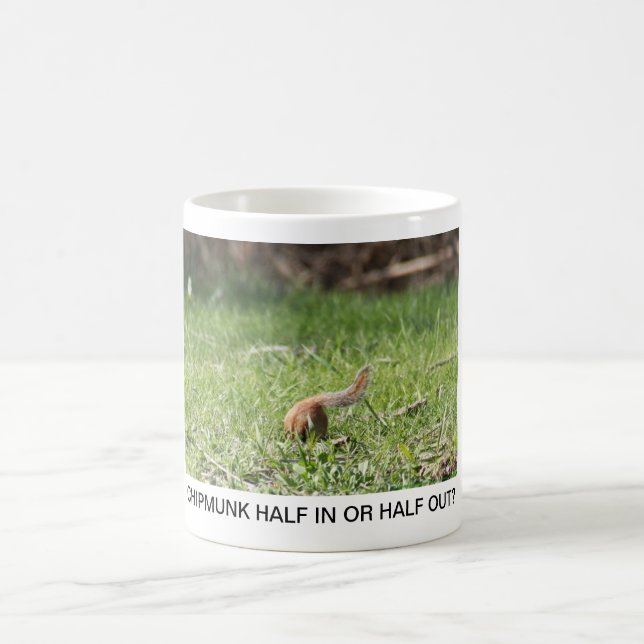 CHIPMUNK HALB HEREIN ODER HALB HERAUS? KAFFEETASSE (Mittel)