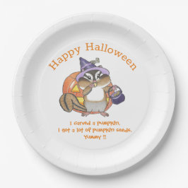 Chipmunk Halloween-Papierplatte Pappteller