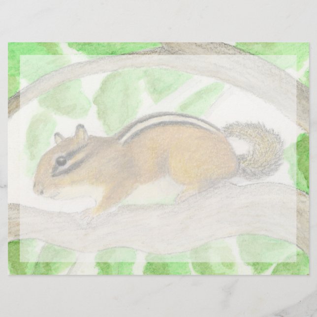 Chipmunk im Apple Tree (Vorderseite)