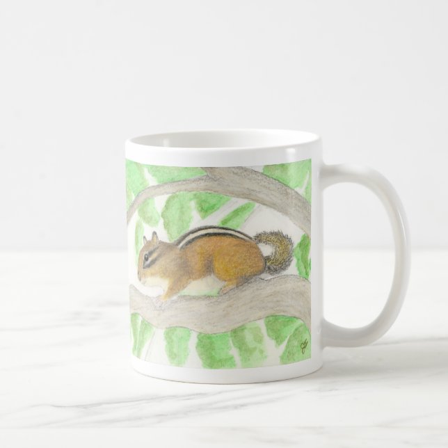Chipmunk im Apple Tree Kaffeetasse (Rechts)