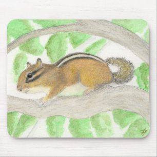 Chipmunk im Apple Tree Mousepad