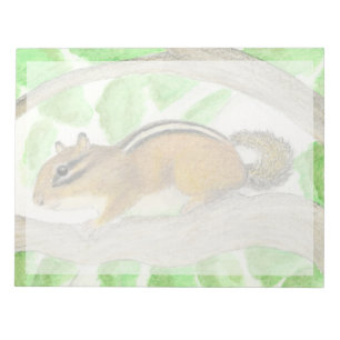 Chipmunk im Apple Tree Notizblock