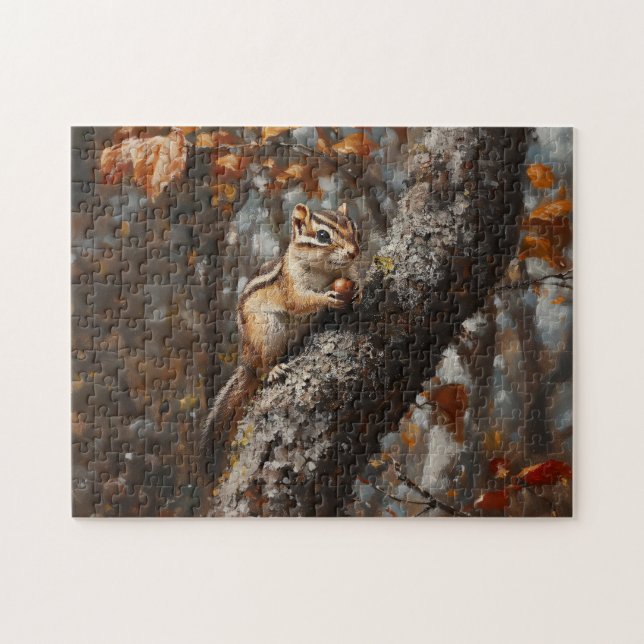 Chipmunk in einer Ölgemälde (Horizontal)