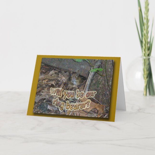 Chipmunk in Woods-Koordinationsaufgaben Einladung (Vorderseite)