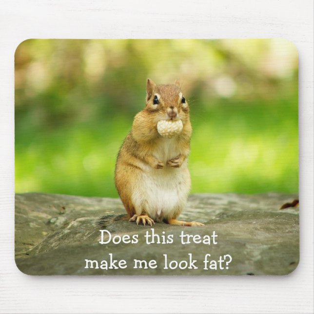 Chipmunk mit Leckerei Mousepad (Vorne)