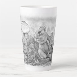 Chipmunk Nibbling Milchtasse