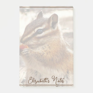 Chipmunk personalisiert post-it klebezettel