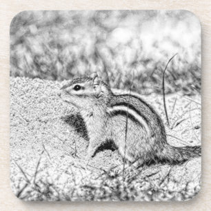 Chipmunk Sketch Untersetzer