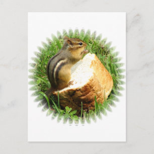 Chipmunk-Sprichwort grau Postkarte