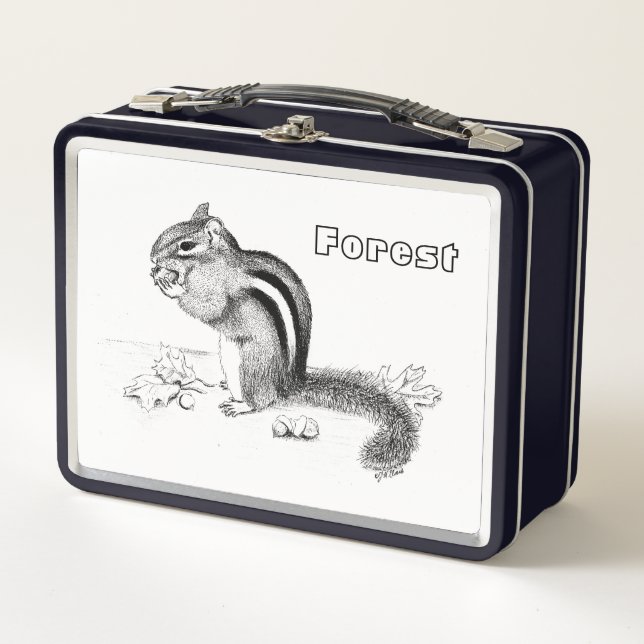 Chipmunk und Acorns Lunch Box (Vorderseite)