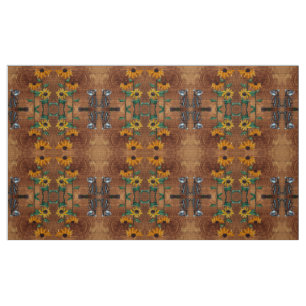 Chipmunk und Sonnenblumen Stoff