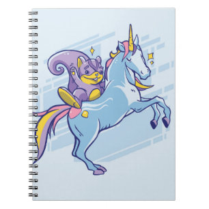 Chipmunk und Unicorn, magische Freunde Notizblock