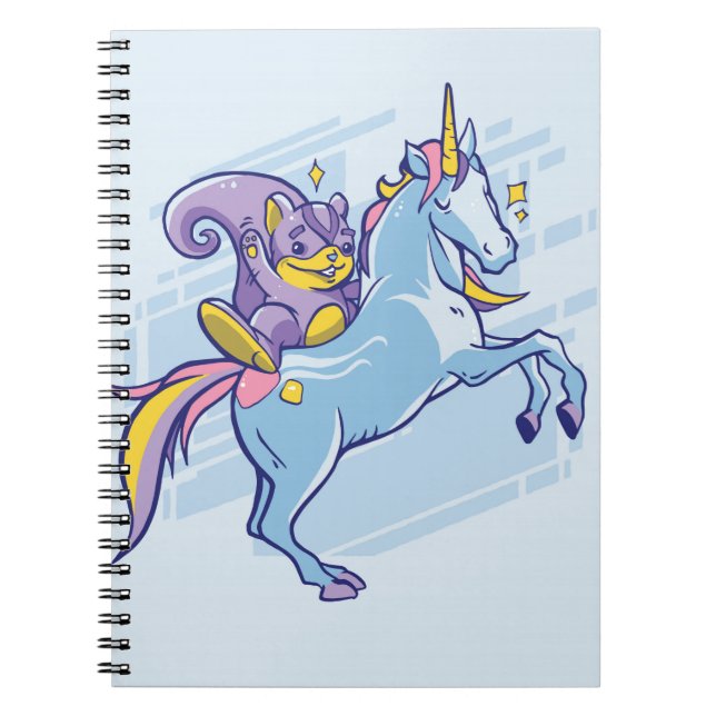 Chipmunk und Unicorn, magische Freunde Notizblock (Vorderseite)