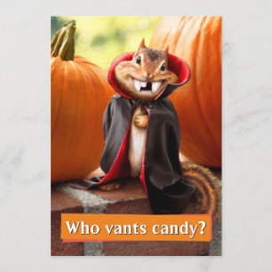 Chipmunk Vampire Einladung