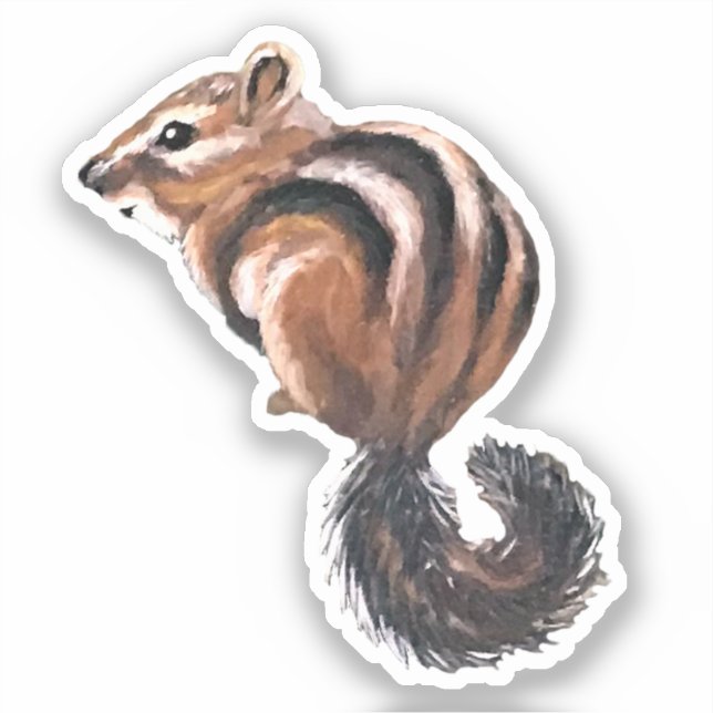 Chipmunk Vinyl Sticker (Vorderseite)