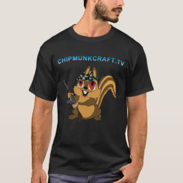 ChipmunkCraft dunkler T - Shirt v2