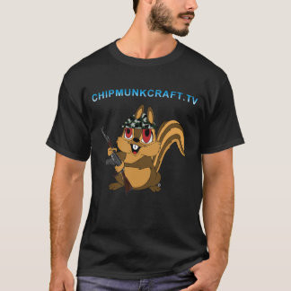 ChipmunkCraft dunkler T - Shirt v2