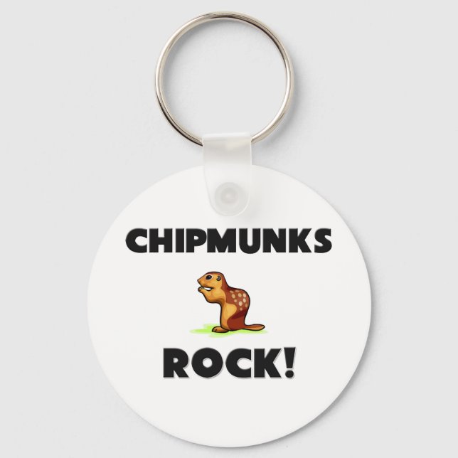 Chipmunks Rock Schlüsselanhänger (Vorderseite)