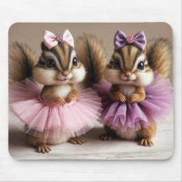 Chipmunks Wearing Tutus Mousepad