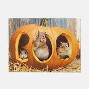 Chipmunkte Inside Boo Jack-o-Lantern Fußmatte