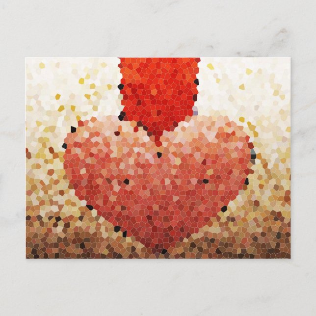 "Chipped Heart" - Postkarte (Vorderseite)