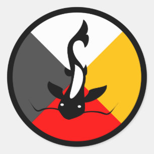 Chippewa Dodem Manaameg Runder Aufkleber