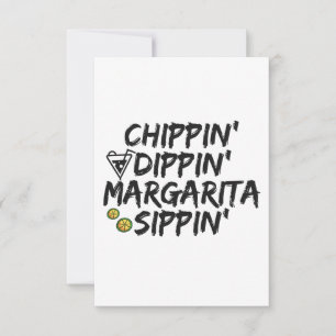 Chippin', Dippin' und Margarita Sippin' Cinco-Gesc Dankeskarte