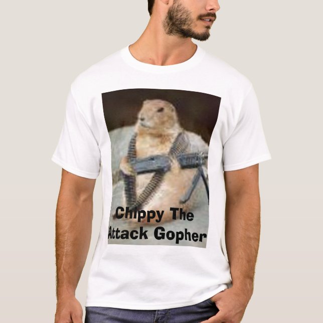 Chippy der Angriffs-Gopher T-Shirt (Vorderseite)