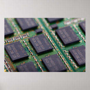 Chips für Computerspeicher Poster