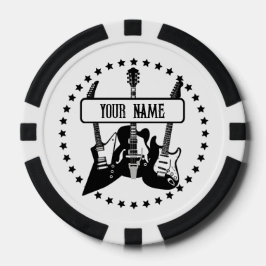 Chips für personalisierte Poker für Gitarrenspiele