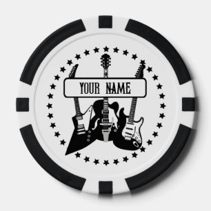 Chips für personalisierte Poker für Gitarrenspiele