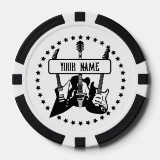 Chips für personalisierte Poker für Gitarrenspiele