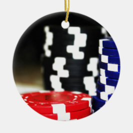 Chips Gambling Casino Gewinnen Spiel Luck Risiko W Keramikornament