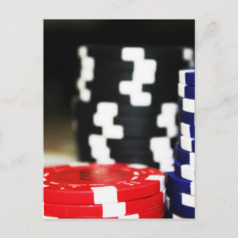 Chips Gambling Casino Gewinnen Spiel Luck Risiko W Postkarte
