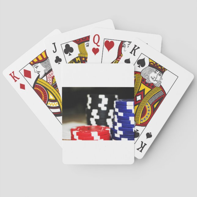 Chips Gambling Casino Gewinnen Spiel Luck Risiko W Spielkarten (Rückseite)