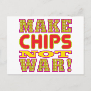 Chips herstellen postkarte