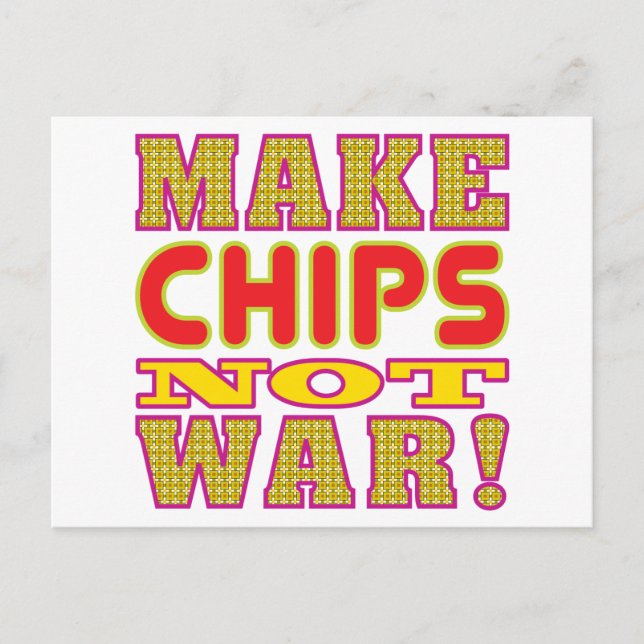 Chips herstellen postkarte (Vorderseite)