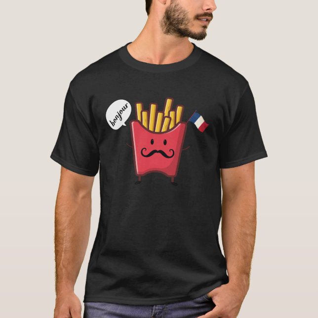 chips say bonjour T-Shirt (Vorderseite)