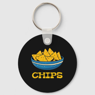 Chips und Salsa-Matchköpfe Schlüsselanhänger