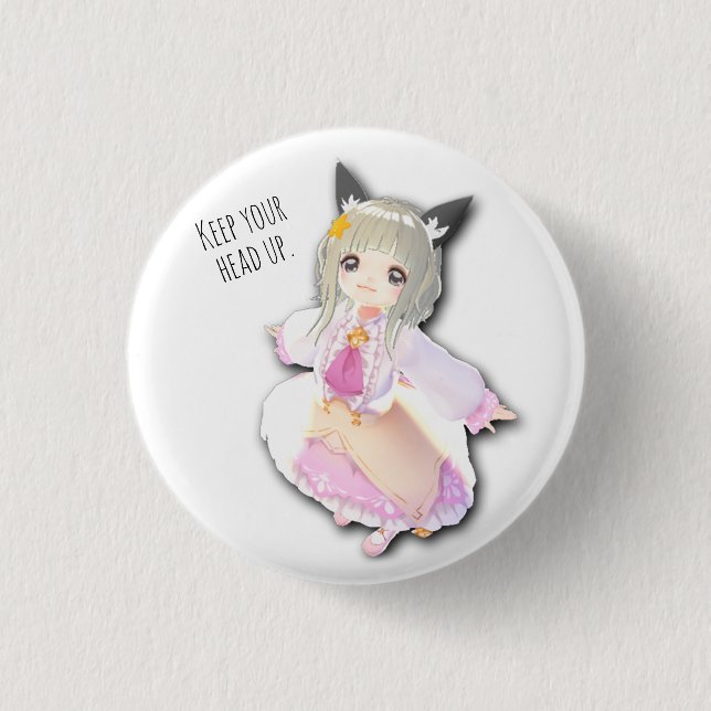 Chipsatz in Abzeichen / ち び か げ 缶 チ Button (Vorderseite)