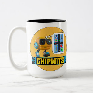 ChipWEBS, WENN SIEHE COFFEE-T-> LIEFERWAGEN-Tasse Zweifarbige Tasse